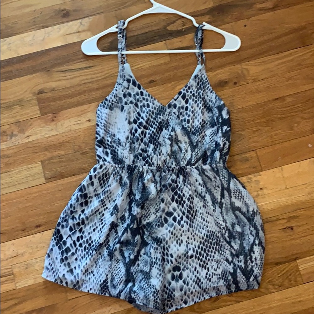 TOBI snakeskin romper